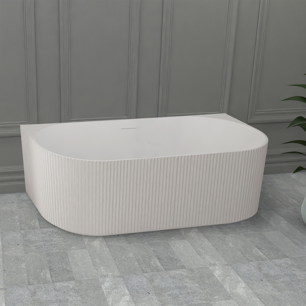 Ванна из искусственного камня ABBER Stein AS9630 белая матовая - 1