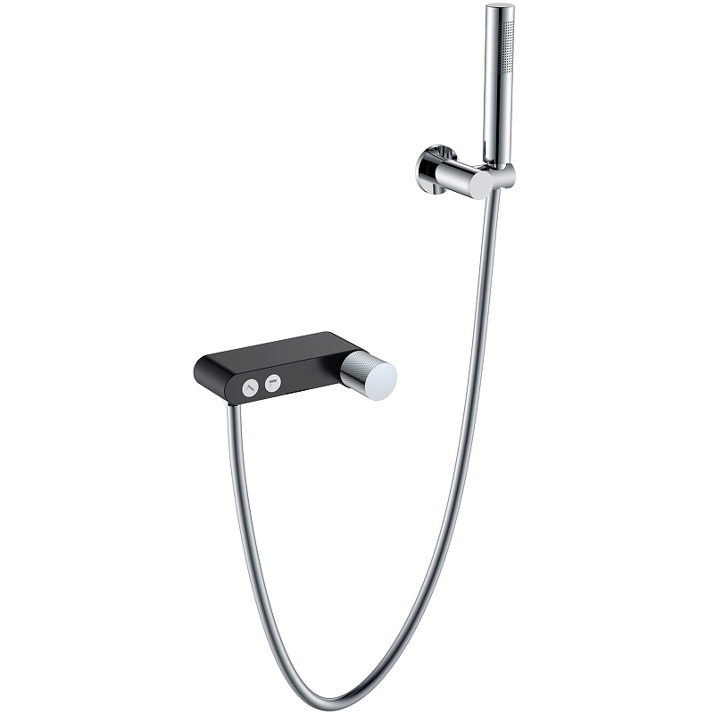 Смеситель для душа Boheme Stick черный хром 123-BCR.2 - 0