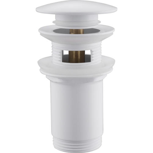 Донный клапан Abber с переливом, белый  AF0010W - 0