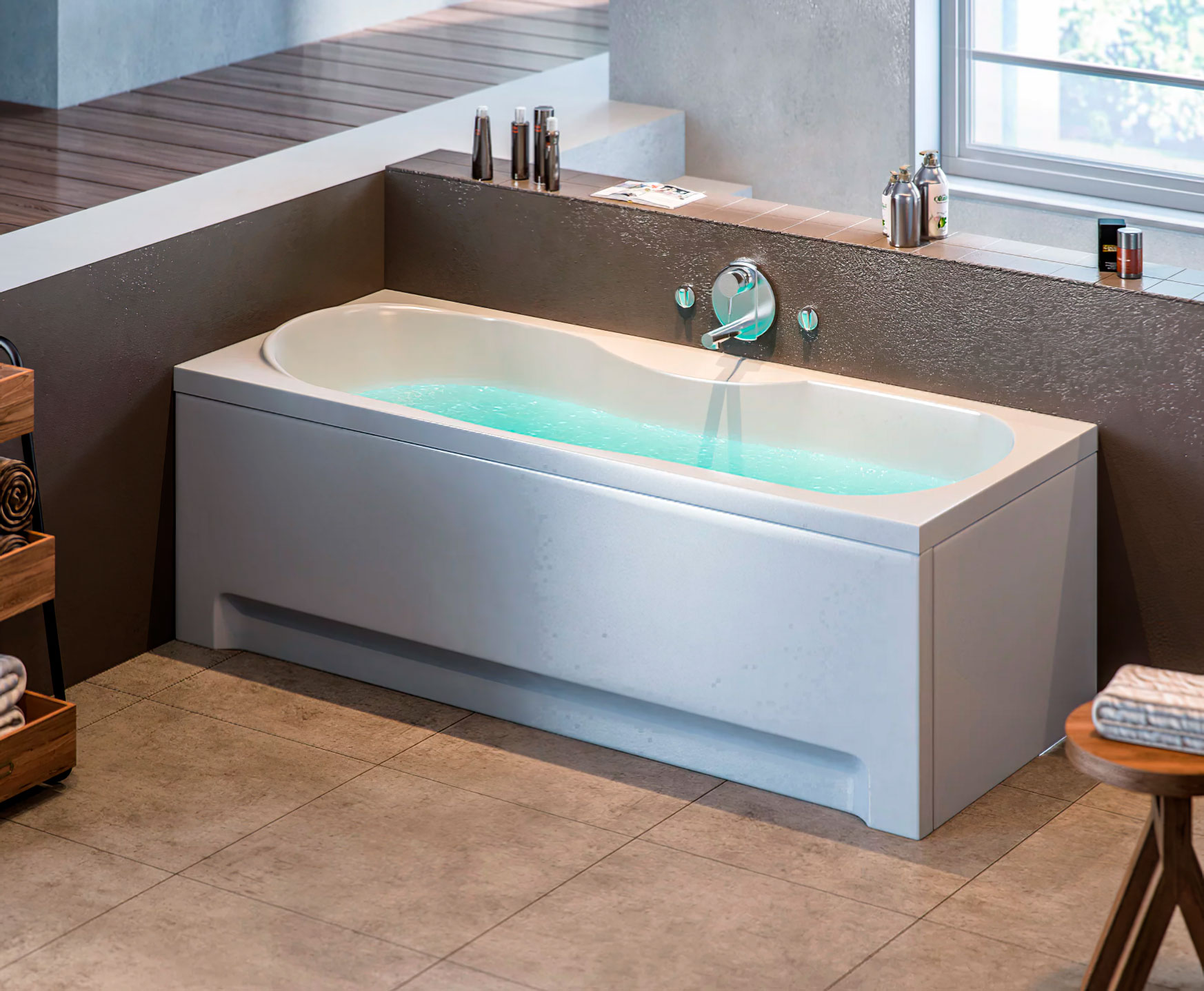 Акриловая ванна DIWO Ярославль 160x70 прямоугольная, пристенная, российская 511155 - 5