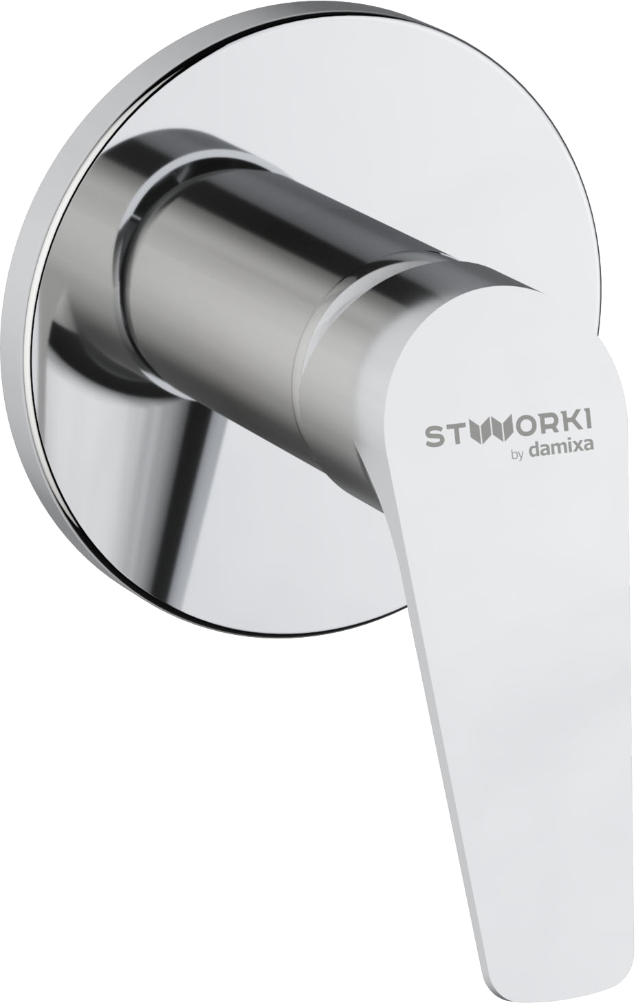 Смеситель для душа STWORKI by Damixa Дублин HFDB75000 C ВНУТРЕННЕЙ ЧАСТЬЮ, хром, встроенный, однорычажный, латунь - 0