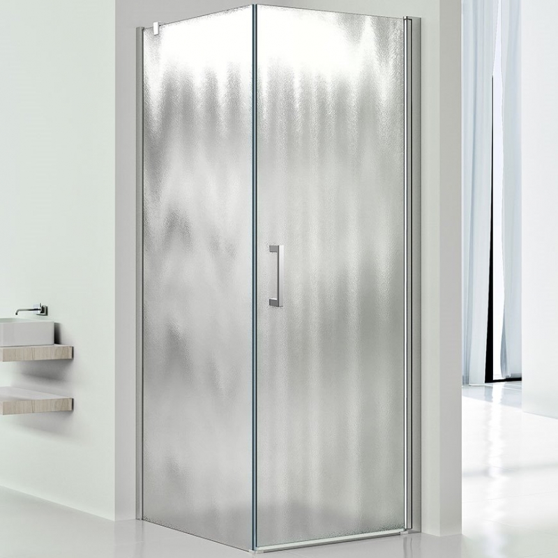 Душевой уголок Vincea Orta 90х90 хром стекло рифленое VSR-1O9090CH-R - 0