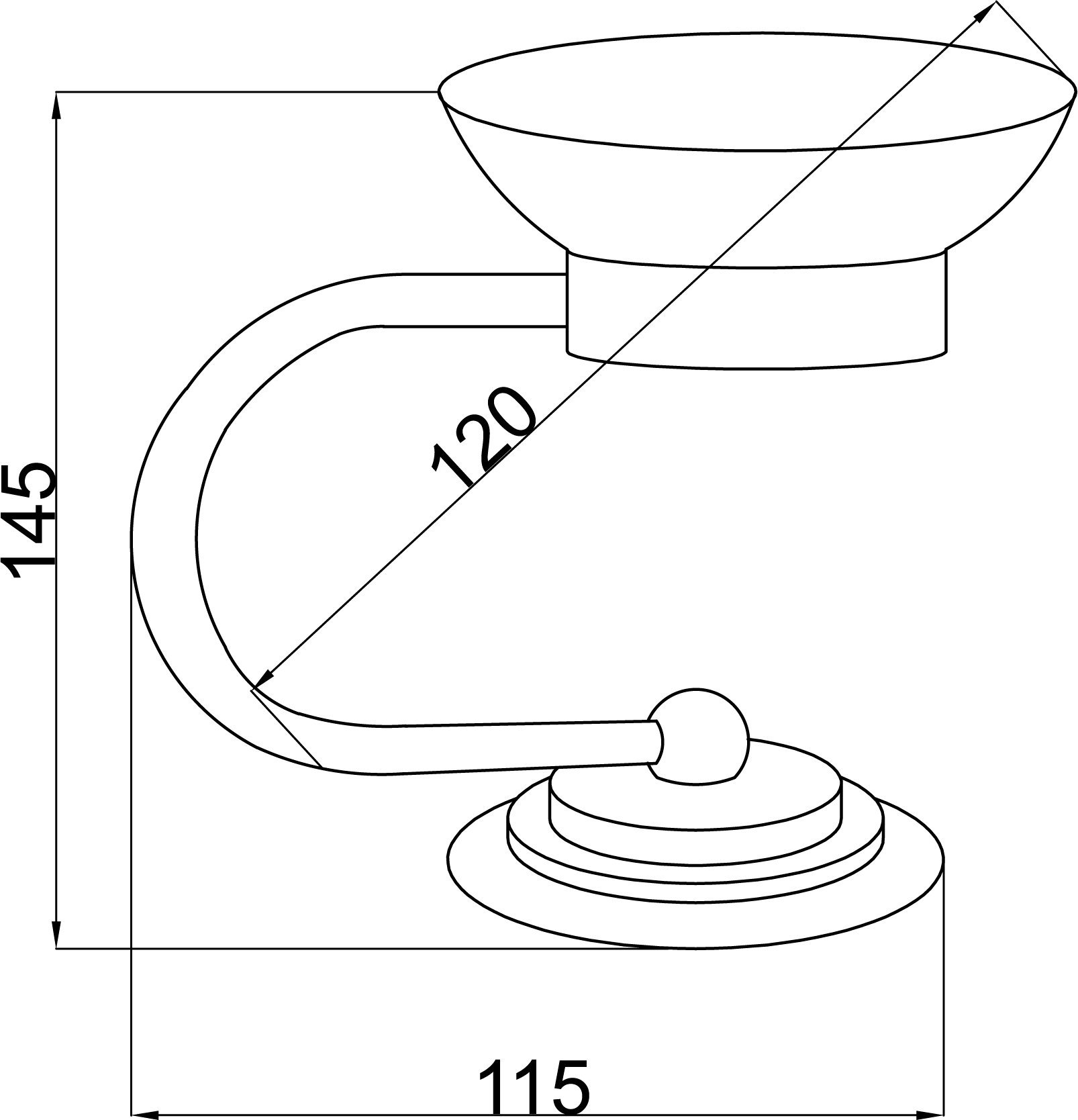 Мыльница Boheme Murano хром глянцевый 10910-CR - 1