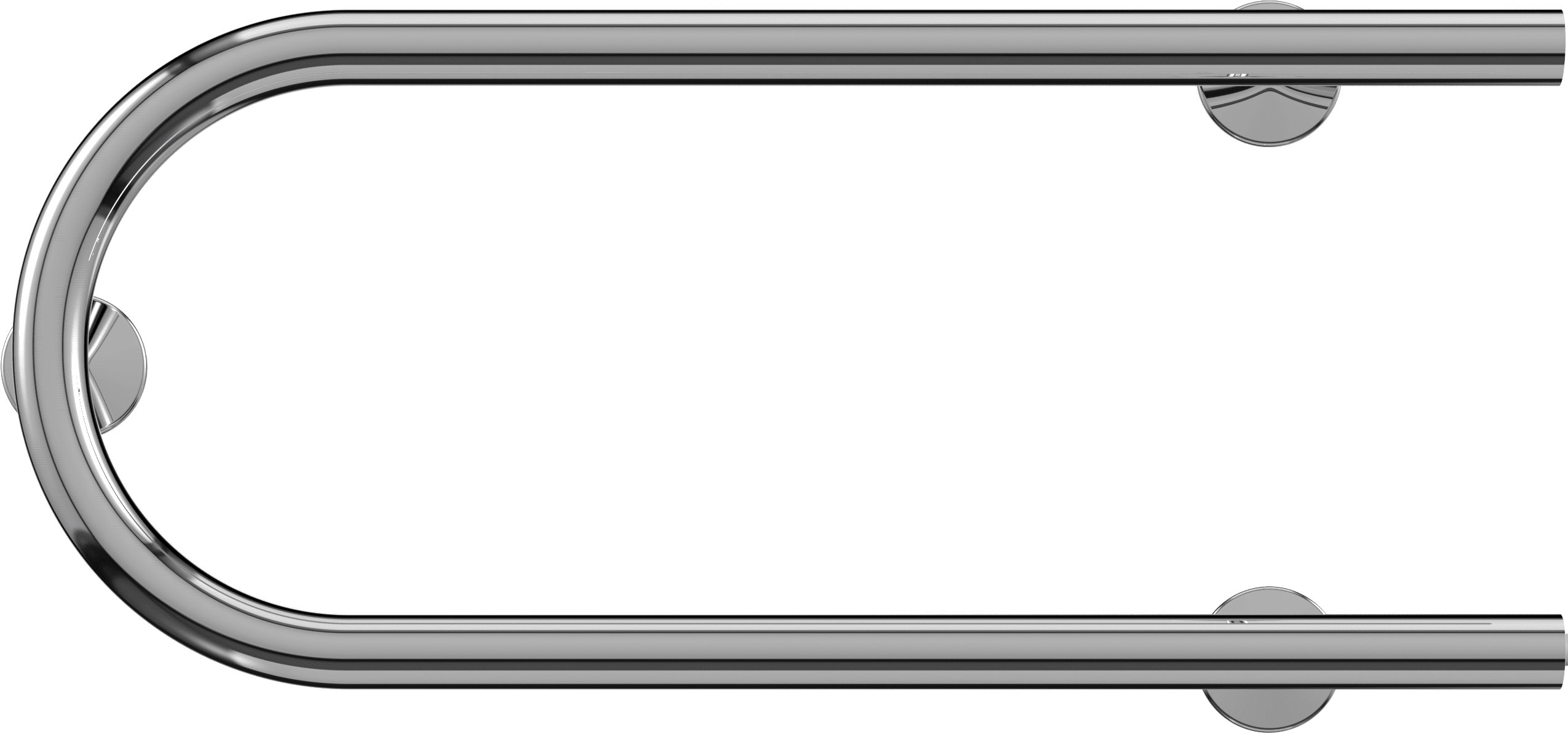 Электрический полотенцесушитель Terminus П-образный 600x200 Хром 4620768883941 - 1