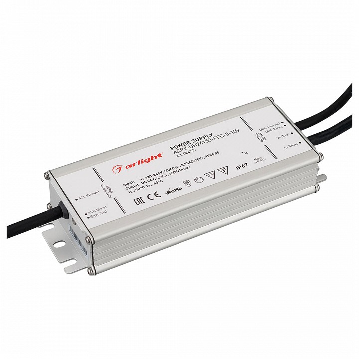 Блок питания Arlight ARPV-UH24150-PFC-0-10V 24V 150W IP67 6,3A 024277 - 0