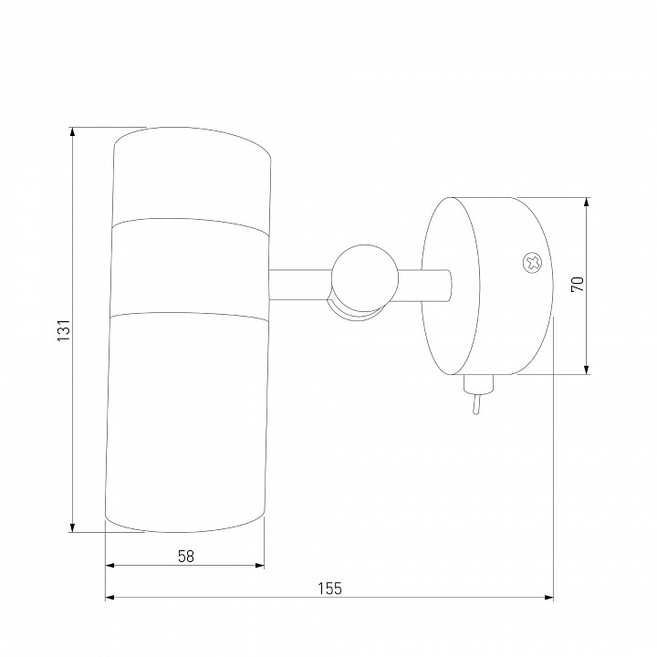 Бра Eurosvet Viero 20096/1 белый/ хром - 1