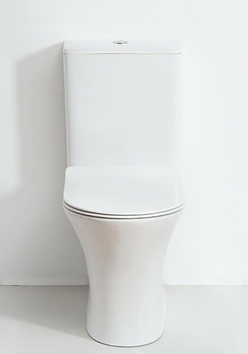 Унитаз-компакт Orange C01-000W безободковый, с микролифтом C02-000W - 2