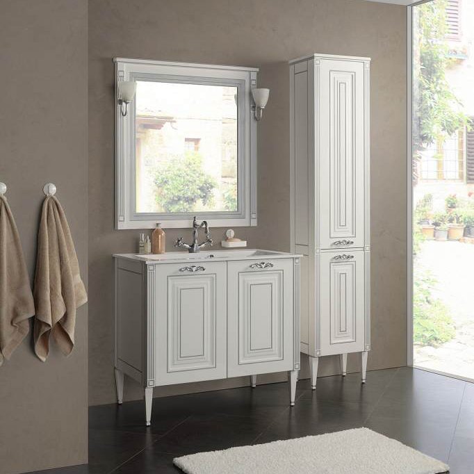 Мебель для ванной Aquanet Паола 90 белая - 0