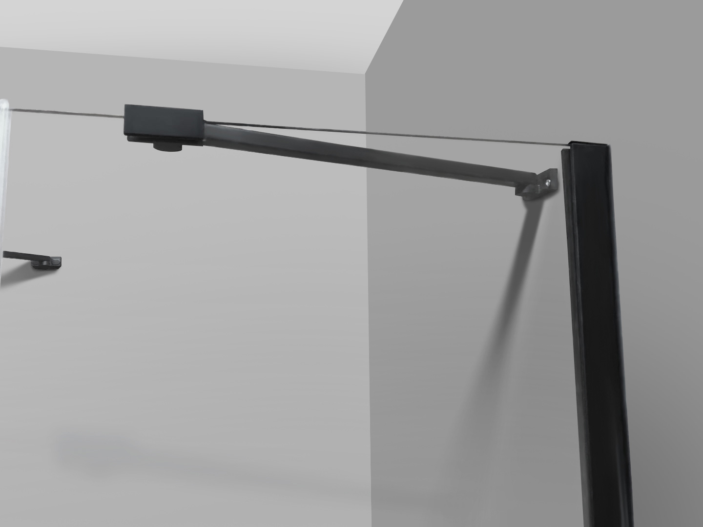 Стабилизирующий кронштейн Jacob Delafon Contra E22BT-BL горизонтальный, черный - 1