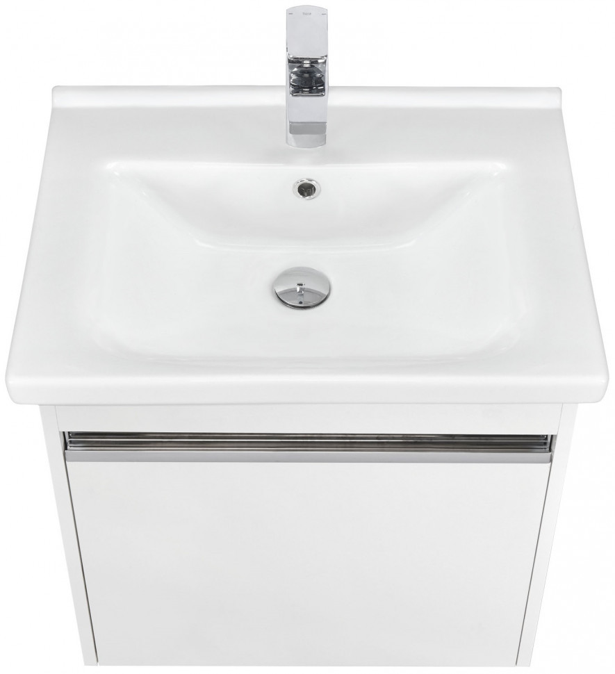 Тумба с раковиной Aquaton Капри 60 белый глянцевый 1A2301K1KP010 - 1
