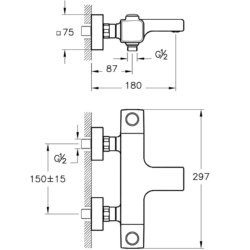 Смеситель для ванны Vitra AquaHeat хром A47159EXP - 2