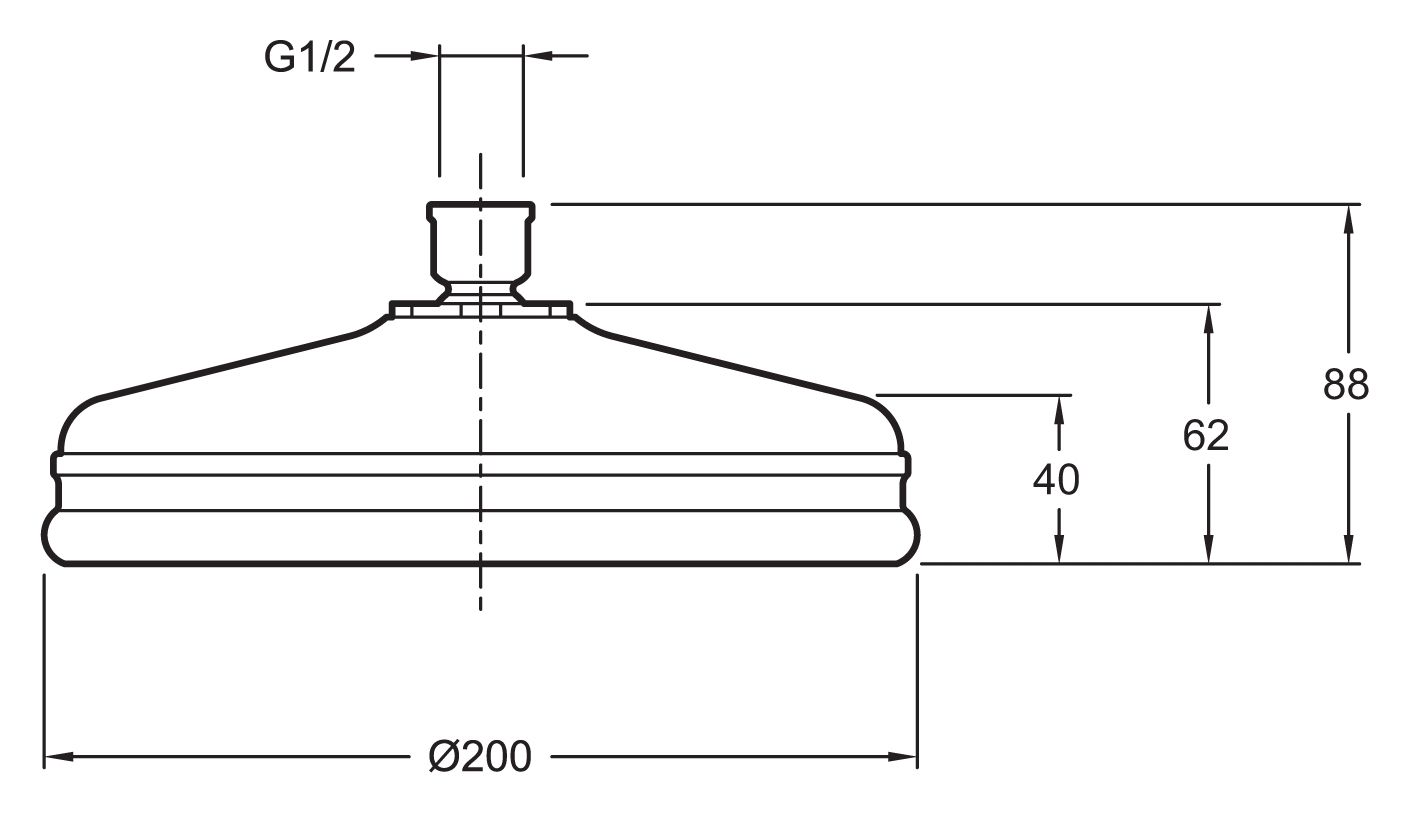 Верхний душ Jacob Delafon Katalyst E13692-CP - 1