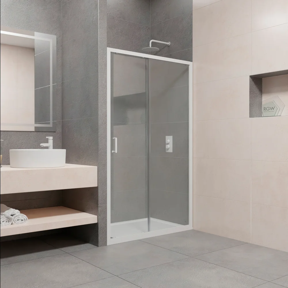 Душевая дверь RGW Passage PA-14W 170х195 профиль белый стекло прозрачное 41081417-15 - 1