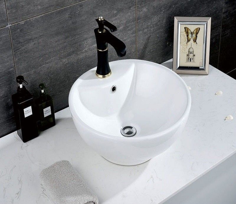 Раковина накладная Ceramalux N белый  9001 - 6