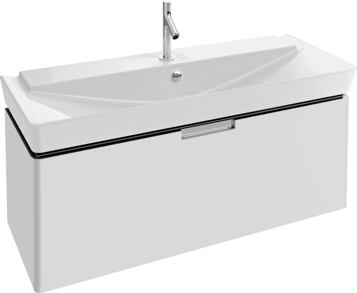 Тумба с раковиной Jacob Delafon Reve 120 белая, 1 ящик - 0