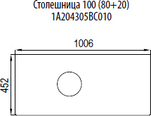 Мебель для ванной Акватон Брук 100 (80+20) дуб феррара - 7