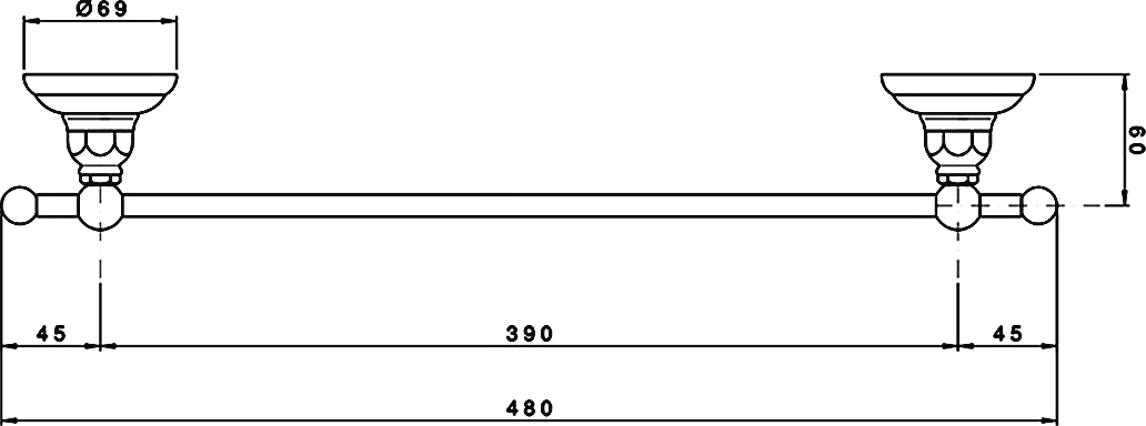 Полотенцедержатель Nicolazzi Classica  1484CR - 1