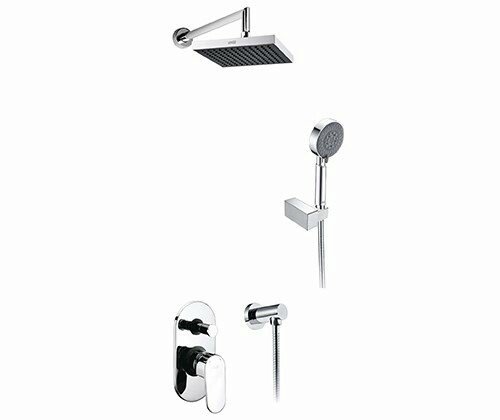 A14028 Встраиваемый комплект для душа с верхней душевой насадкой и лейкой - 0