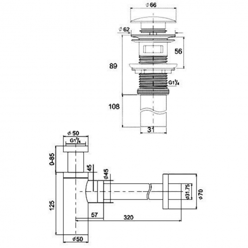 Сифон для раковины Boheme Imperiale для раковины 608-2 - 1