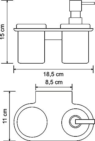 Дозатор Wasserkraft Kammel K-8389 со стаканом - 2