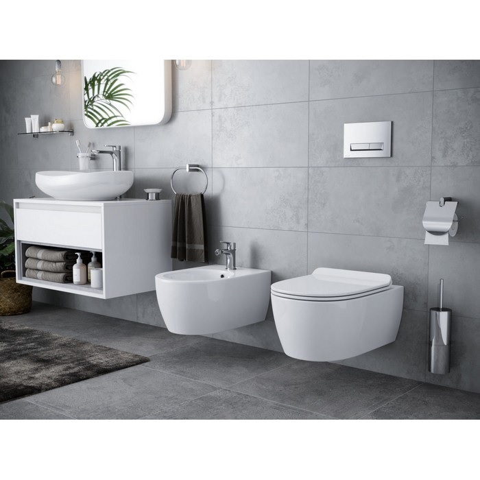 Подвесной унитаз Excellent Doto белый с сиденьем микролифт CEEX.1404.545.WH - 1