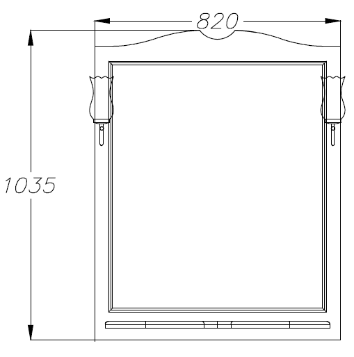 Комплект мебели Opadiris Валери 85 белый - 7