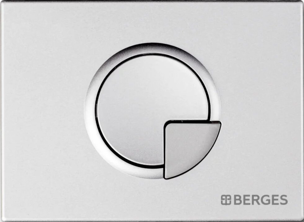 Система инсталляции для унитазов Berges Wasserhaus Novum с кнопкой смыва, матовый хром 040222 - 4