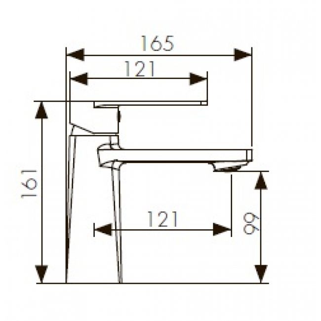 Смеситель для раковины  KAISER Terso  70011 - 1