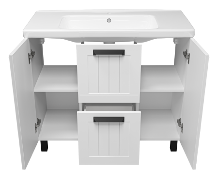 Тумба под раковину Misty Спарта 100 белая матовая П-Спа-06100-01-012Я - 2