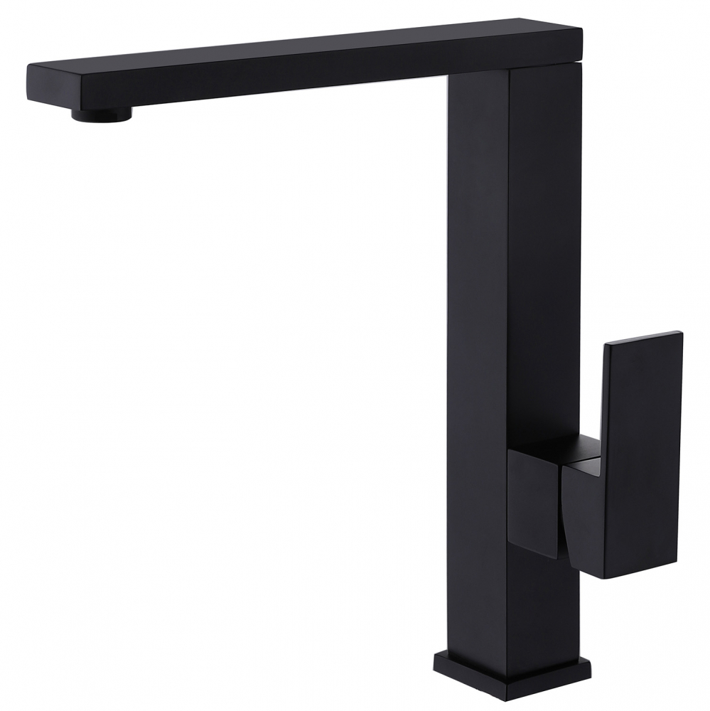 Смеситель для кухни ABBER Daheim черный матовый  AF8214B - 0