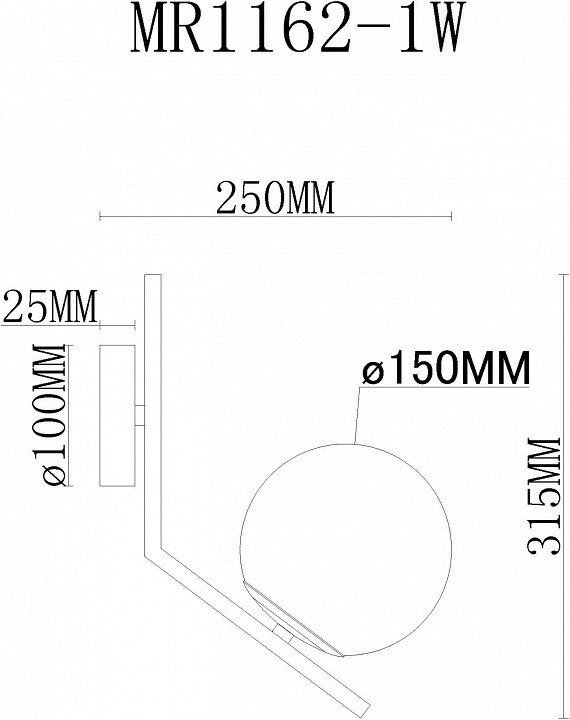 Бра MyFar Pierre MR1162-1W - 3