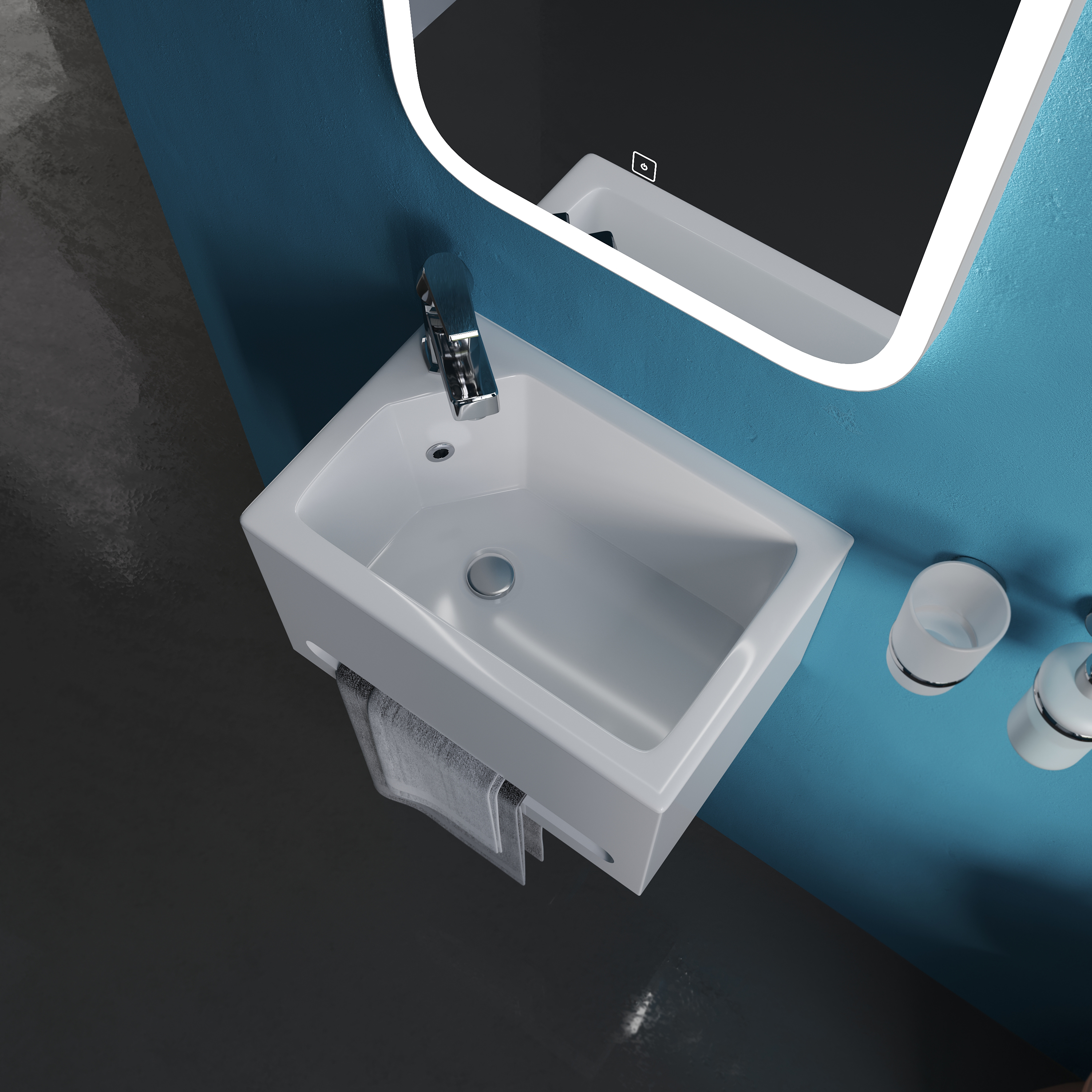 Тумба с раковиной DIWO Казань 40 L РК40L - 3