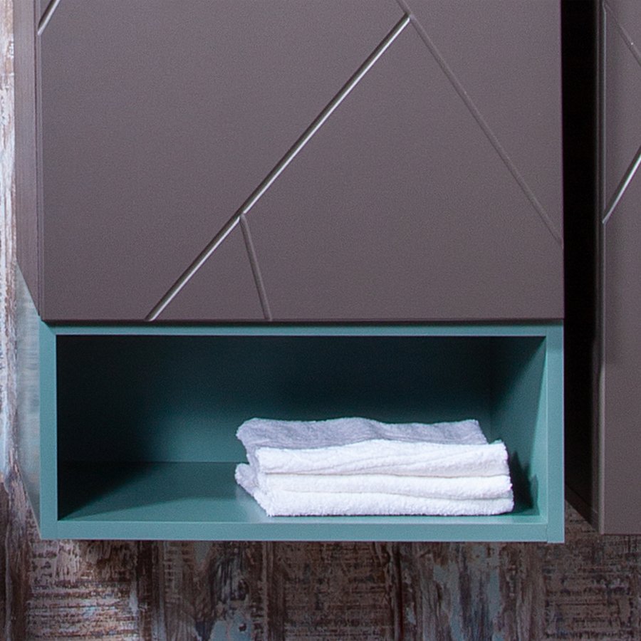 Полка Бриклаер Кристалл 50 под тумбу, муссон 4627125414817 - 0