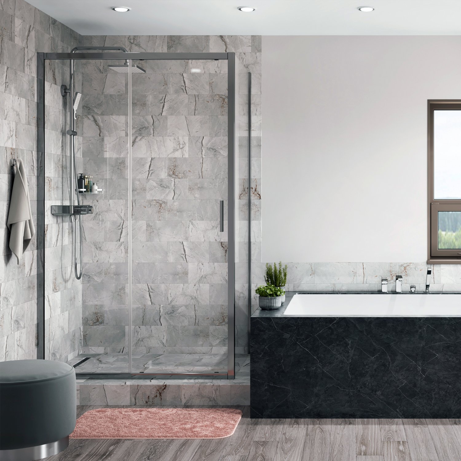 Душевой уголок Wasserkraft Main 41S16 - 0