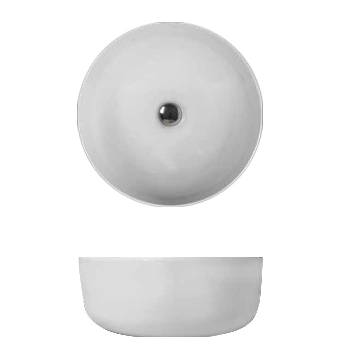 Kerasan Nolita Раковина чаша d 40 h 15см,, без отв под смеситель, цвет белый матовый 534430 - 1