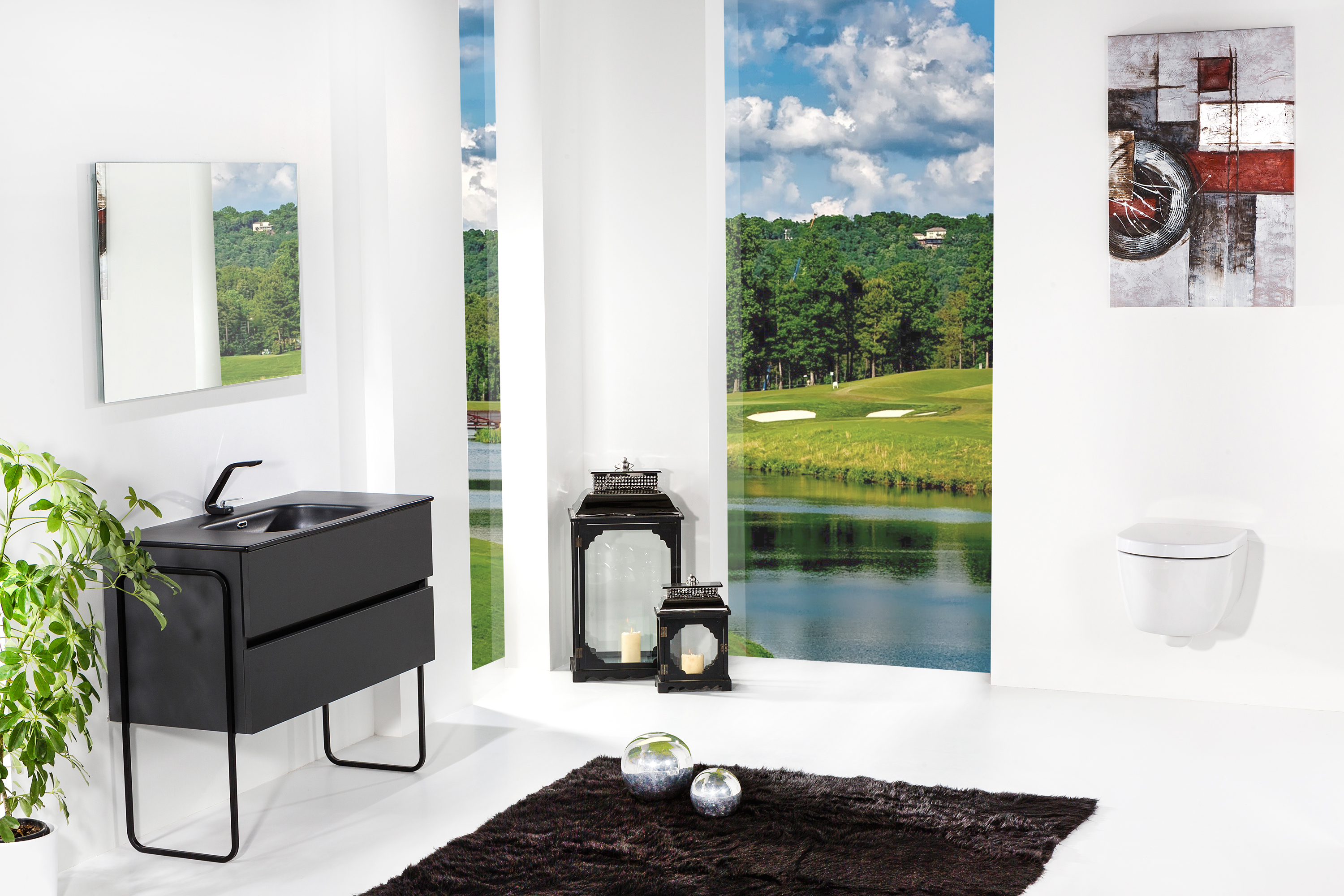 Тумба под раковину Armadi Art Vallessi 100 черный матовый 837-100-A mat - 3