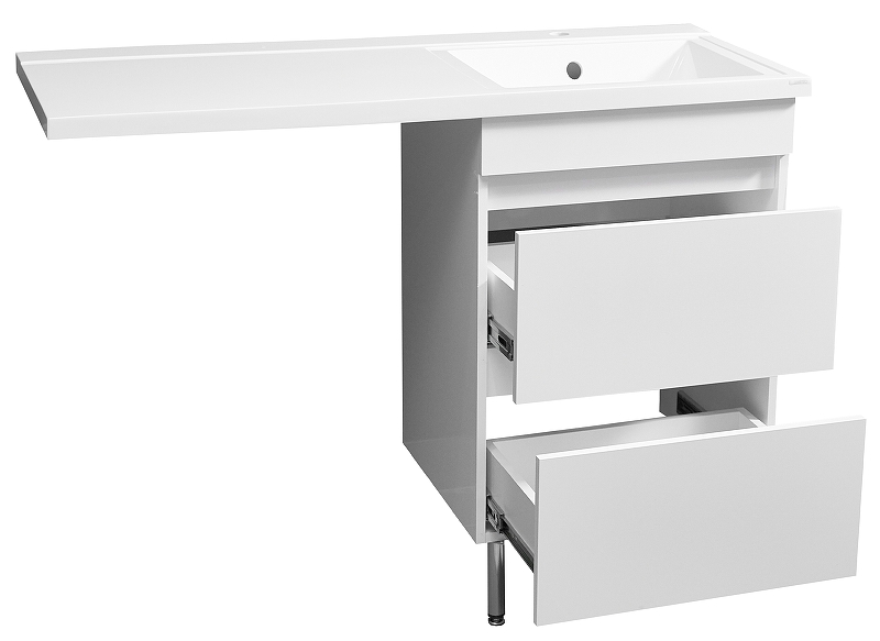 Тумба под раковину Stella Polar Мадлен Марсал 110 белый SP-00000852 - 2