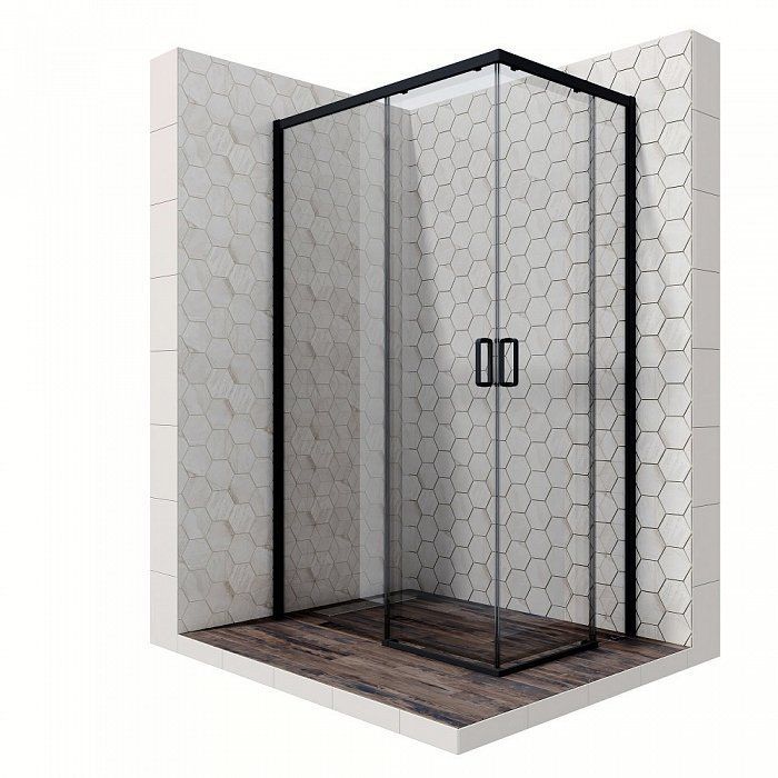 Душевой уголок Ambassador Queen 11011205LBlack 120x80 - 0