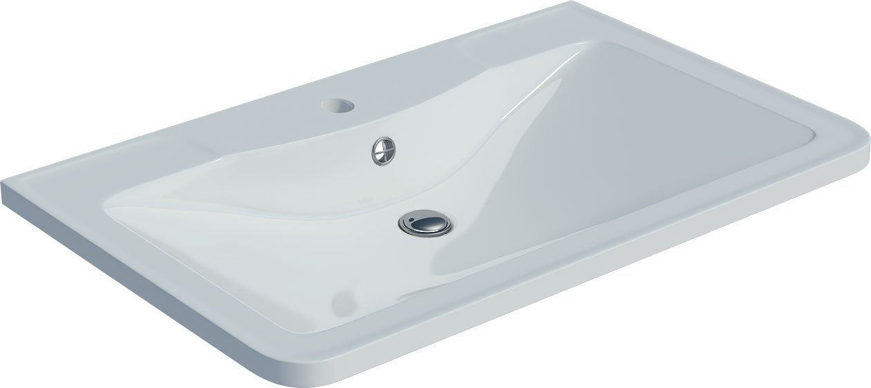 Тумба с раковиной Misty Атлантик 70 белый - 3