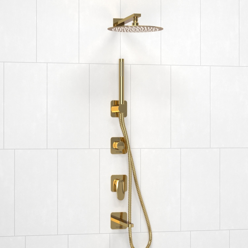 A2151.278.279.183.208.280.197.281 Встраиваемый комплект для ванны с верхней душевой насадкой, лейкой - 1