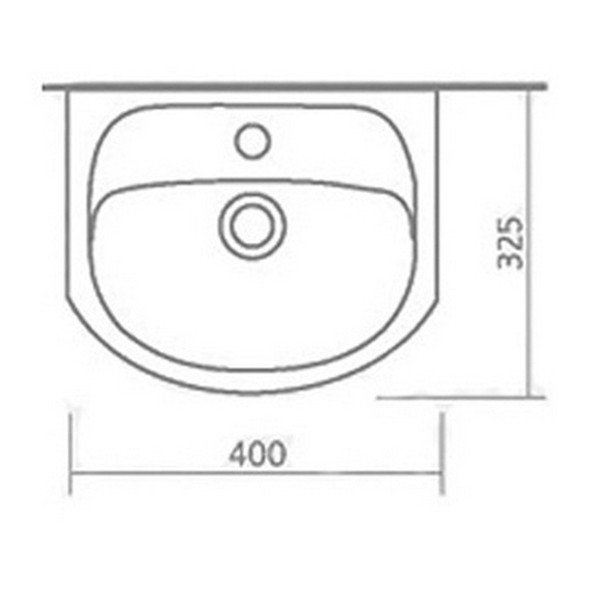 Мебельная раковина Санта Стандарт 40 см  Манго40 - 1