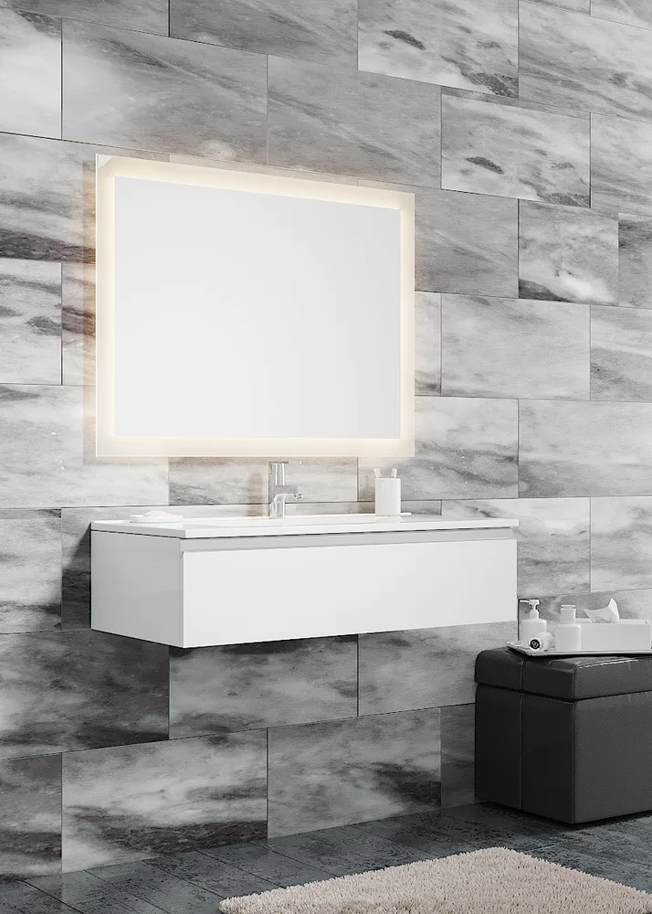 Тумба с раковиной Sanvit Авеню-1 100 белый глянец - 1