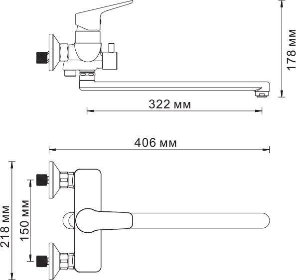 Смеситель Wasserkraft Lippe 4502L универсальный - 9