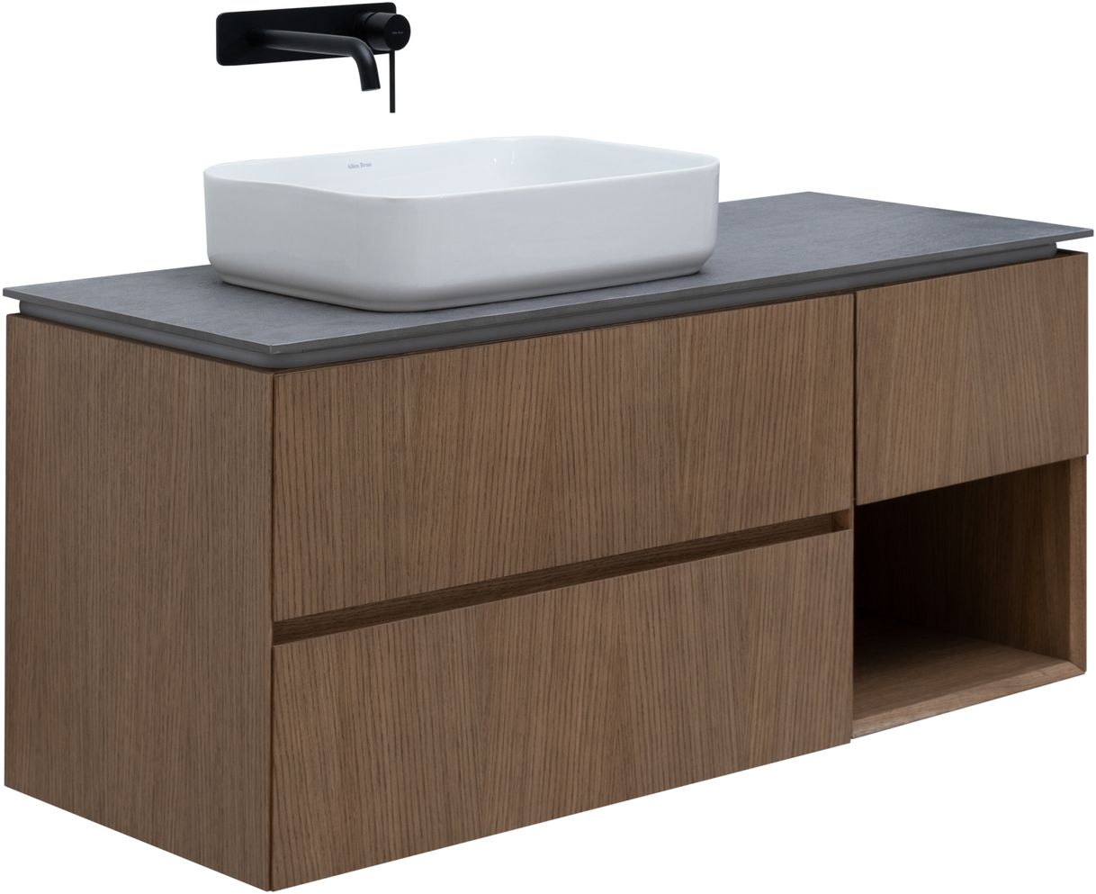 Тумба под раковину Allen Brau Infinity 120 L темное дерево 1.21005.NO - 2