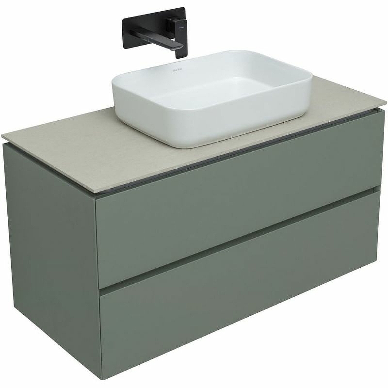 Тумба под раковину Allen Brau Infinity 100 серо - зеленый матовый 1.21003.CGM - 9