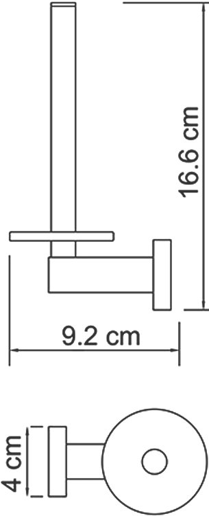 Держатель туалетной бумаги Wasserkraft Lippe K-6597 - 2
