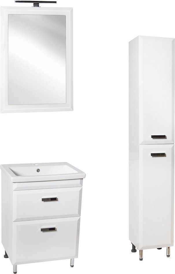 Мебель для ванной Style Line Лотос 60 Люкс Plus напольная, белая - 1