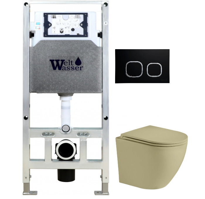 Комплект Weltwasser AMBERG 506 ST + MERZBACH 004 MT-GN + AMBERG RD-BL  10000006903 - 0