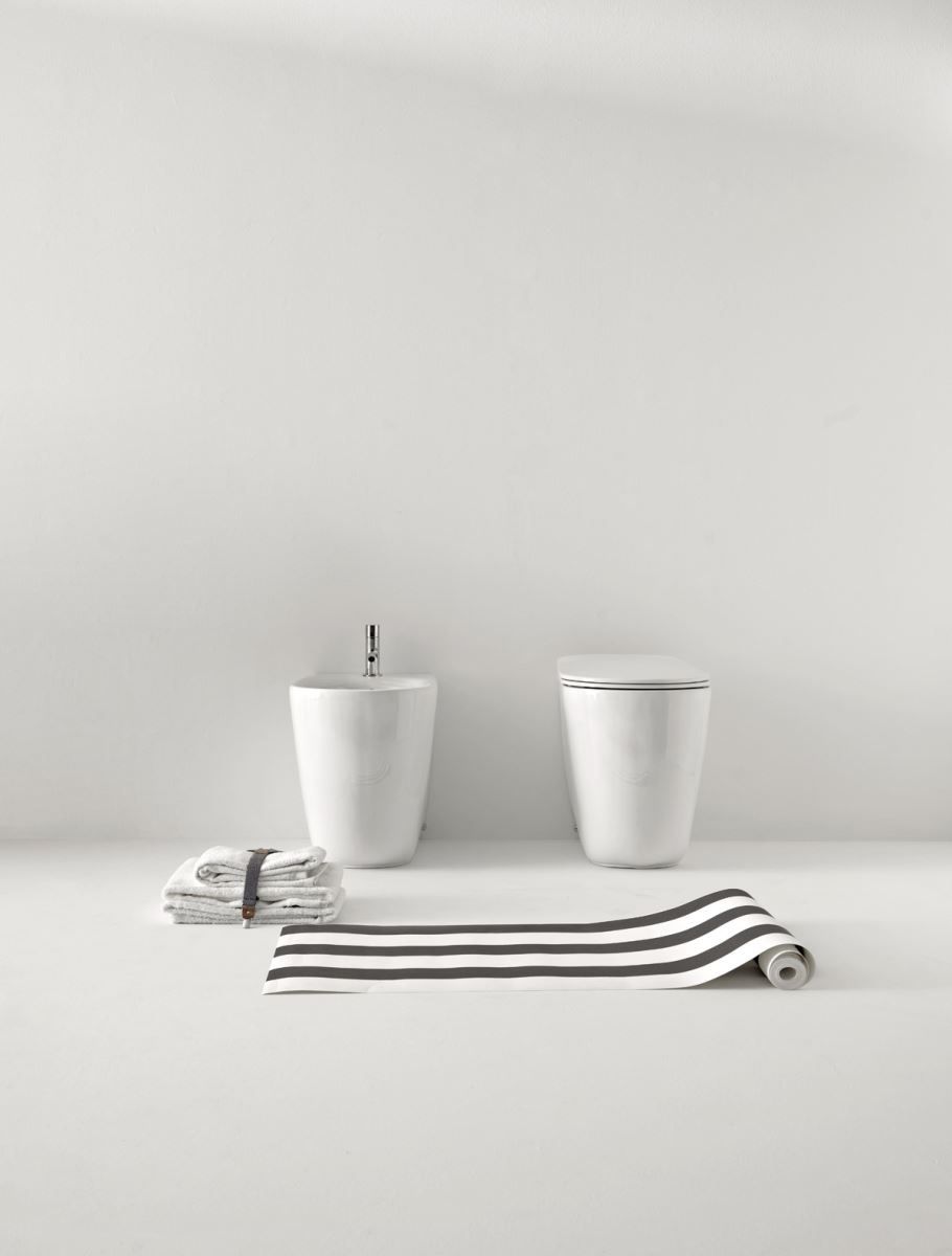 Биде напольное Kerasan Nolita белый  532001*1 - 2