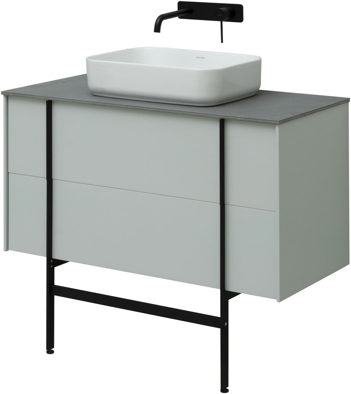 Тумба под раковину Allen Brau Reality 100 светло - зеленый матовый 1.32007.PWM - 15